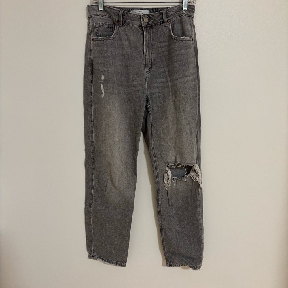 Dynamite Claudia Gray Ripped Jeans